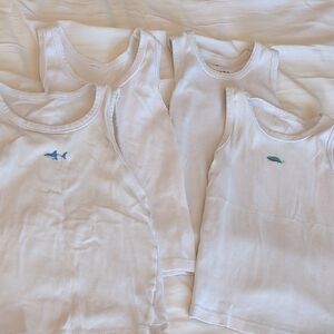 Multiples White Kids Tank Tops